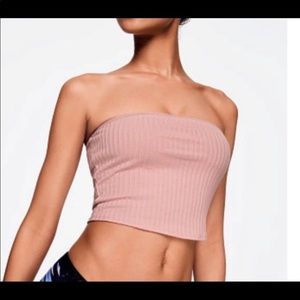 victoria’s secret pink blush pink tube top size L